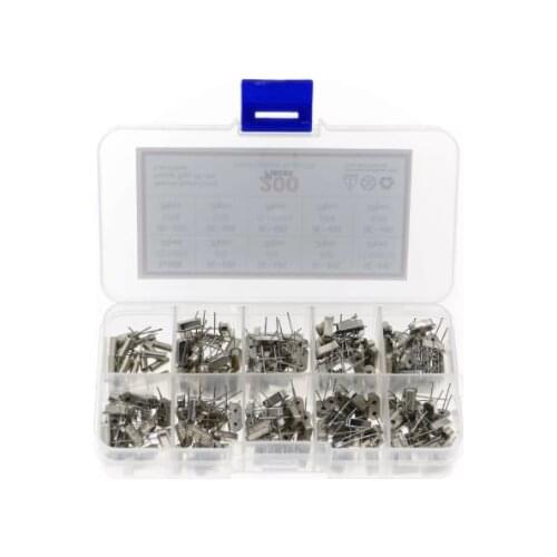 10Values HC-49S Quartz Resonator DIP Crystal Oscillator Kit 4MHz 6MHz 8MHz 12MHz 16MHz 24MHz 25MHz 48MHz 2Pin diy electronic set