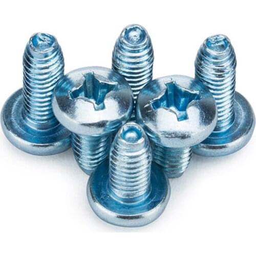 100PCS Pan head Self-Tapping Locked Screw Triangle Thread Anti-Loose Screws M3 M4