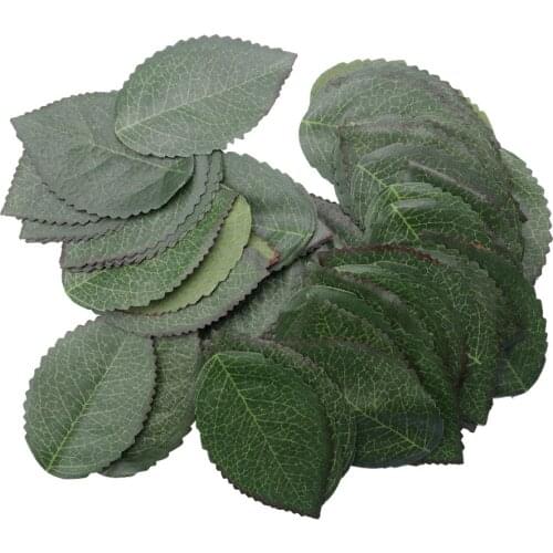 100x Fake Rose Leaves Wedding Christmas Party Centerpiece Decor DIY Craft