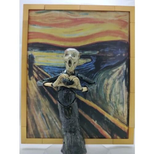 14cm The Table Museum The Scream action figure toys Christmas gift with box