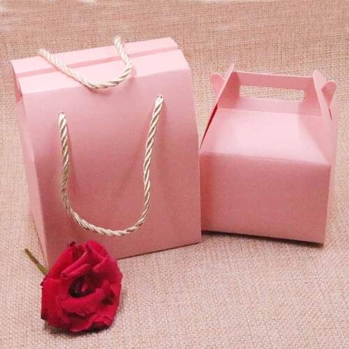 20pcs (10 +10 )2018 hot DIY Candy Box Gift BOX 6 Colours Wedding Favourate Box For Card Cookies 8.9x10.5x6.7cm Wedding Cake Box