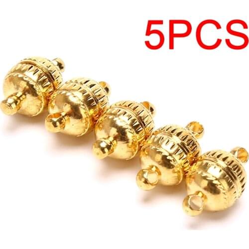5pcs Bracelet Chain Round Ball Metal Magnet Buckle Strong Magnetic Clasps For Jewelry Making DIY Findings