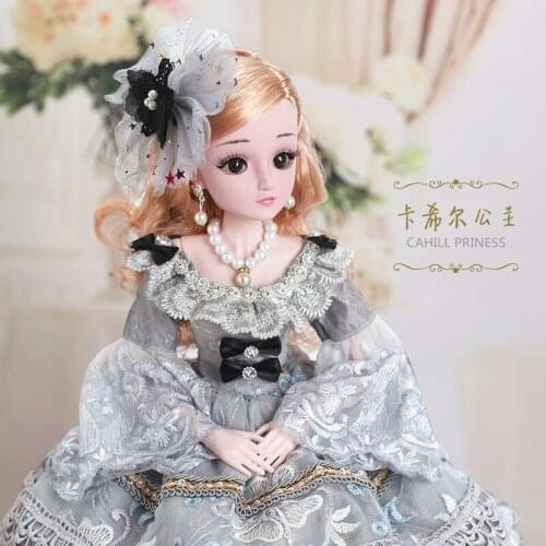 60cm Bjd Anime Kawaii Dolls For Girls Toy Simul Dress Up Jointed Diy Effects Model Smart Princess Doll Decorative Birthday Gift