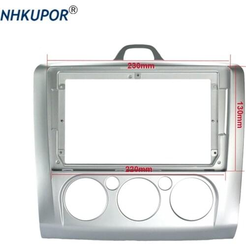 9 Inch Car Radio 2 Din Fascia Frame Fit For Ford Focus 2005-2011 DVD Panel Dash Installation Audio Fitting Adaptor Facia