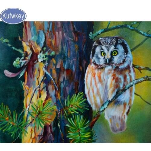 5d diy diamond Embroidery owl on the tree,full square resin diamond painting cross stitch,embroidery children puzzle mosaic kits