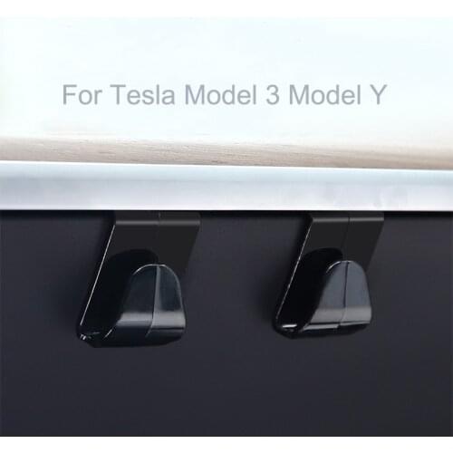 Car Hook Hanger For Tesla Model 3 2021 Model Y Glove Box Clip Buckle Hanging Sundries Shackle Accessories Umbrella Hooked Bag