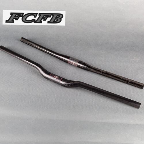 No logo carbon handlebar aero carbon handlebar mountain bike bicycles UD flat rise handlebar 31.8*580-760mm