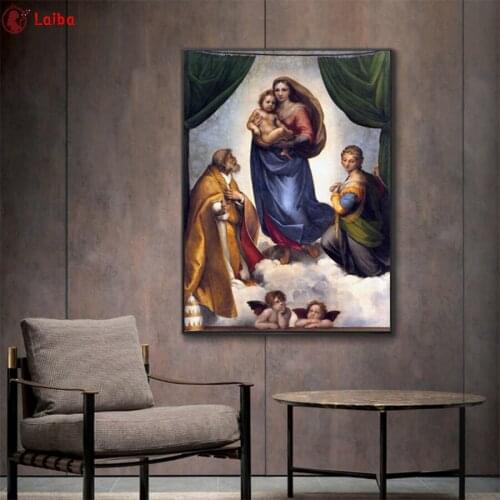 DIY diamond painting Madonna of Jesus Picture cross stitch diamond full mosaic diamond embroidery full square/round drill
