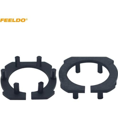 FEELDO 2X Car LED Headlight Bulb Retainers Clip Holder for Mazda3 Mazda5 Mazda6 H7 LED Bulb Base Adapter #HQ5931