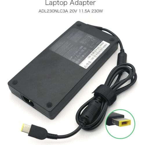 Hot Selling 20V 11.5A 230W Yellow USB Pin AC DC Power Cord Adapter For Lenovo ThinkPad P70 Mobile Working Station ADL230NLC3A