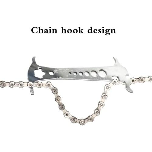 Portable Chain Checker Gauge Ruler Chain Wear Indicator Bike Accessory For Bike Chain Indicator Repair Tool Bicycle Accessories