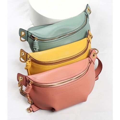 OUSSON New Design Small Square Leather Saddle Bag Exquisite Female Retro Saddle Bag For Woman
