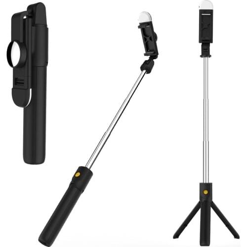 Selfie Mini Tripod Holder with Bluetooth 4.0 Remote Shutter for IPhone Android Handheld Tripod Phone Holder Clip Stand for Live