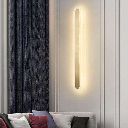 Postmodern Minimalist Led Bedside Wall Lamp Bedroom Living Room Corridor Balcony Personality Fashion Creative Bracket Light