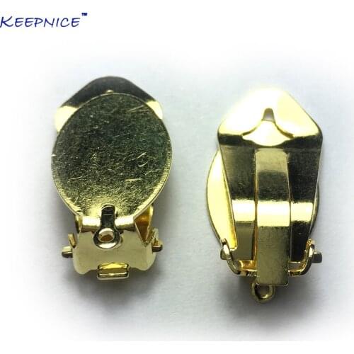 Fashion jewelry findings Earring findings brass lever back earring clip with hoop