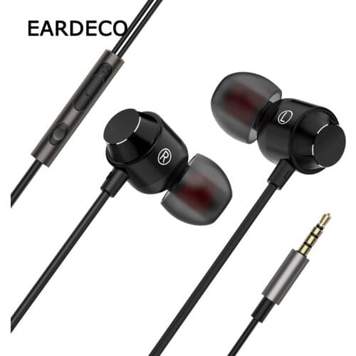EARDECO HiFi In Ear Mobile Wired Headphones Bass Stereo Earphones Mp3 Sport Phone Earphone Earbuds Headset Mic Music Headphone