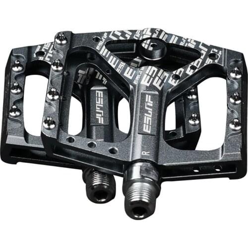 Non-Slip Bike Pedals Platform Bicycle Flat Alloy Pedals 9/16' 3 Bearings for MTB Road Fixie Bikes