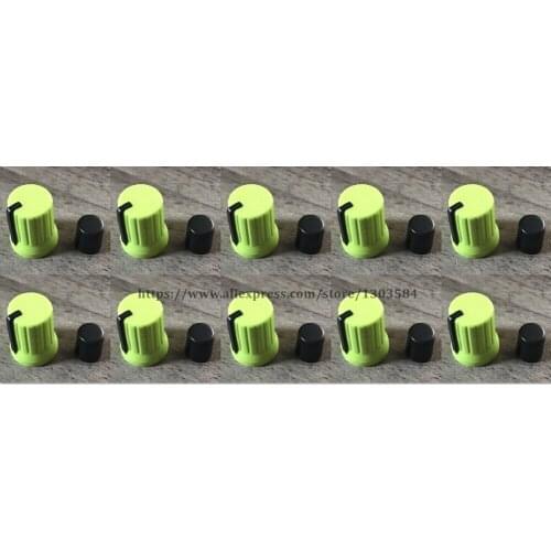 10x GREEN color Rotary Control white Knob For Pioneer DJM-T1 S9 DIY DJ XDJ-RX R1 RZ AERO