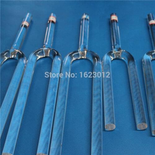 Clear Tuning Fork Crystal with One Tones C D E F G A B in 20mm Diameter Rod and Carry Bag