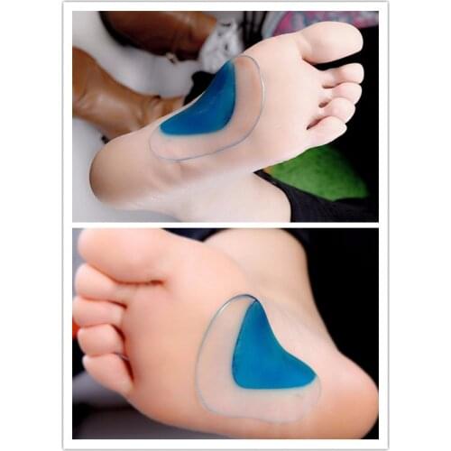 2PCS Flatfoot Correction Shoe Insoles Foot Massage Cushion Inserts Arch Support Insole Flat Foot Care Tool