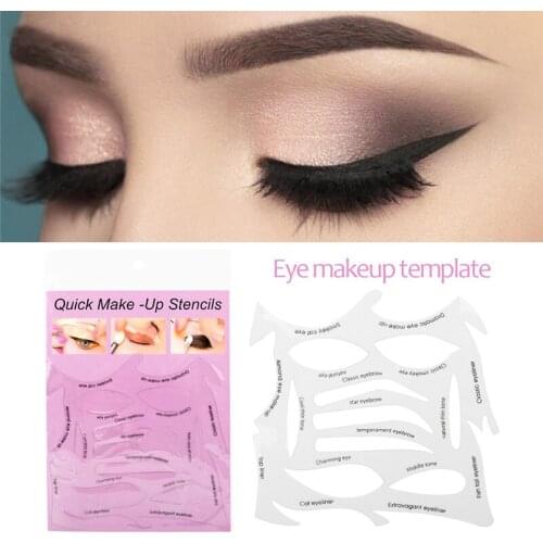 Eyeliner Stencil Fish Tail Double Wing Eyeliner Models Molding Template Tools Eyebrows Stencil DIY Makeup Tool