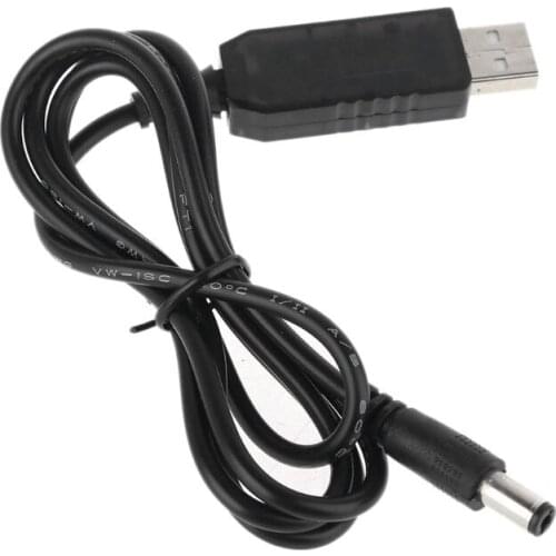 Universal USB 5V To DC 12V 5.5x2.1mm Step Up Cable Power Boost Line With LED Display For Router LED Strip and more 12V Devices