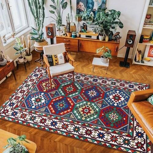 Vintage Persian Home Rugs for Living Room Roon Bedroom Carpet Sofa Coffee Table Mat Moroccan Study Room Decor Large Carpet