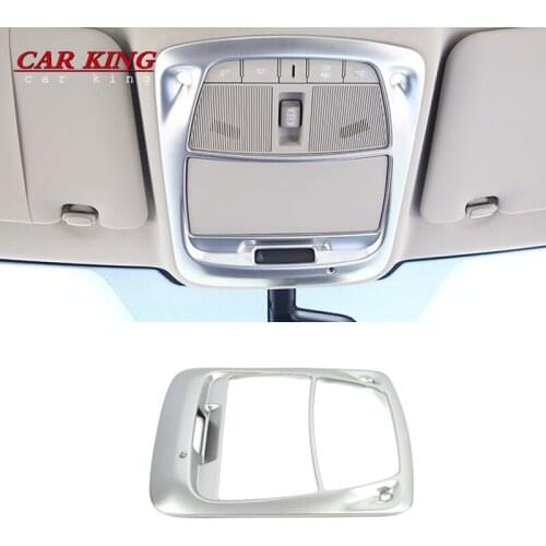 For Renault Koleos 2017 2018 Reading Light Lamp Cover Protectors Molding Trim Interior Sticker ABS Plastic Matte Accessories