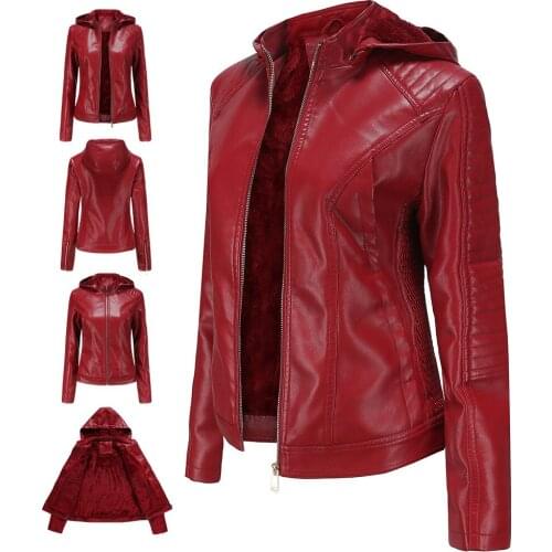 Korean Coat Female PU Leather Jacket Casual Spring Autumn Coat Women Clothes 2020 Thick Outwear Tops Chaqueta Cuero Mujer ZT5020