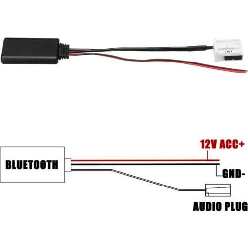 12Pin Bluetooth Adapter Wireless Radio Stereo Aux Cable Connect External Audio For BMW E60 04-10 E63 E64 E61
