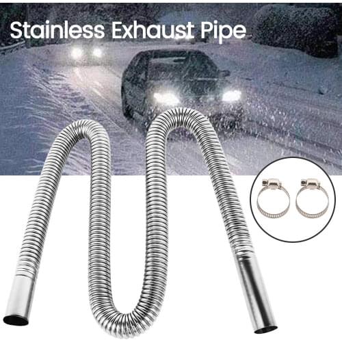 120cm Stainless Steel Car Exhaust Pipe for Webasto Eberspacher Heater Exhaust Muffler Pipe Gas Vent Hose Diesel Heater