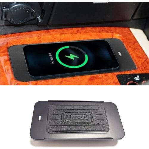 Car QI wireless charger for Land Cruiser 2010 2011 2012 2013 2014 2015 15w fast wireless phone charger charging plate