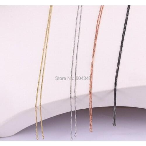 20PCS Zyunz Slide Necklace Jewelry Making Metal Chain Fit Pendant Charms Necklace accessories