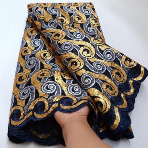 2021 high quality african organza lace fabric embroidery french mesh tulle with sequin exclusive nigerian net fabrics for sewing