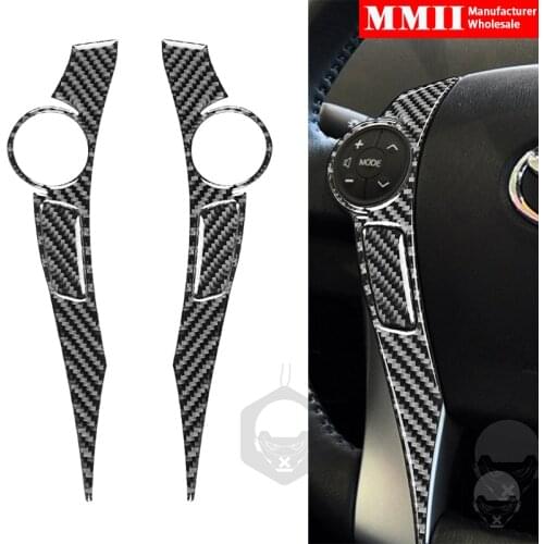 4 Pieces For Toyota Prius 2012-2015 Steering Wheel Stickers Key Hole Cover Trim Stickers Real Carbon Fiber Styling Decoration