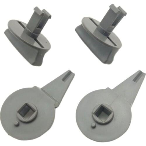 4pcs SKTOO for Volkswagen Touran trunk box Luggage lock Tail box buckle Triangle warning card bracket knob gray 1T0 867 468
