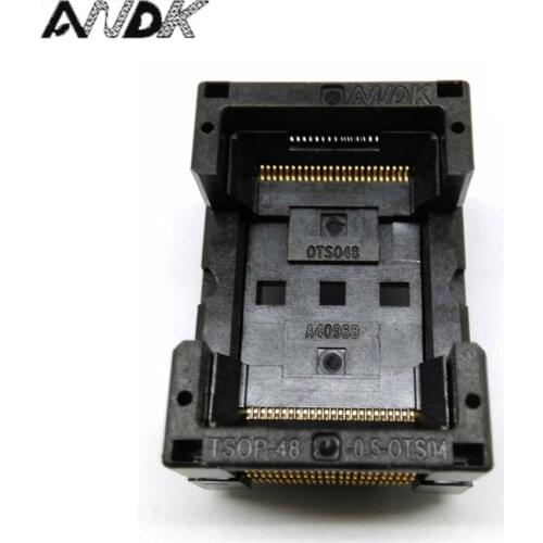 TSOP48-0.5 Open Top Burn in Socket IC Test Socket Standard tsop48 IC354-048-D31/35P Programmer Adapter Wholesale