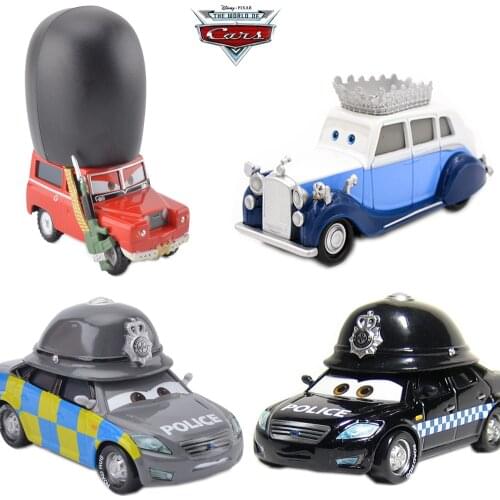 Disney Pixar Cars Diecast Metal Car Toy The Queen Of British Royal Defender Police Queen Guard Model Car Toy Boy Birthday Gift