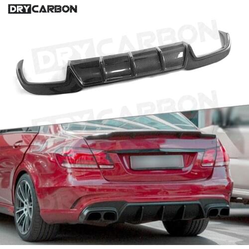 For E Class Rear Bumper Lip Diffuser For Benz W212 E260 E300 E400 E63 AMG 2014 -2016 Car Rear Mudguard Plate Fender