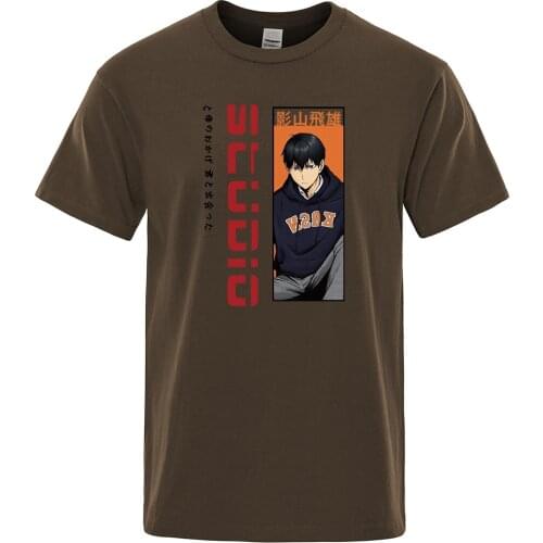Studic Anime Haikyuu Kageyama Tobio Prints T Shirt Mens Vogue Casual T Shirts Fashion S-Xxxl Top Streetwear Big Size Men T-Shirt
