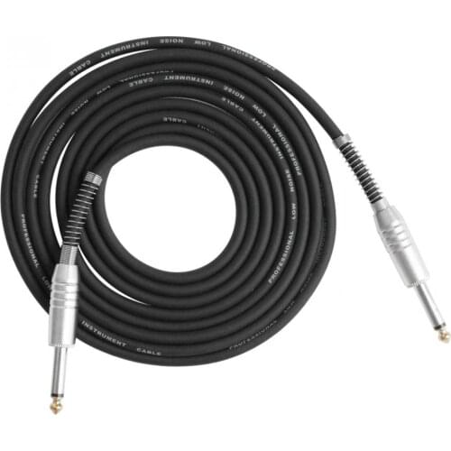 Guitar Cables 3m 10ft Cable Audio Male to Male Cable Rubber Coat Wire Copper Cord 6.3mm Straight Plug for Electric Instruments