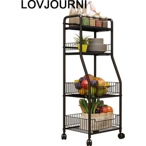 Home Etagere De Rangement Estantes Repisas Organizacion Paper Towel Holder Trolleys Prateleira Organizer with Wheels Shelves