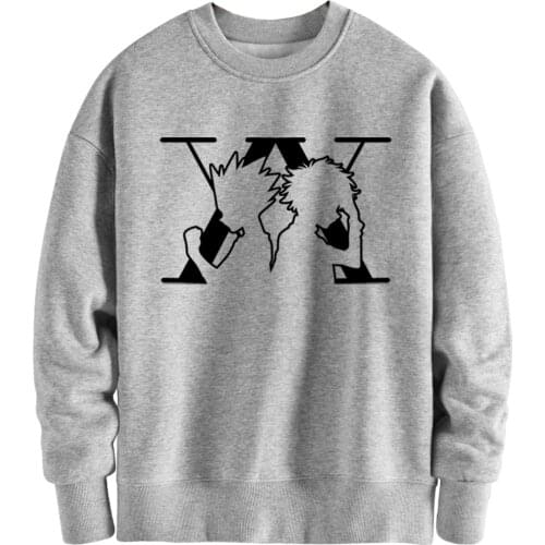 HUNTERXHUNTER O Neck Hoodies Sweatshirts Men New Arrival Printing Clothes Autumn Winter Tracksuits Black Moletom Masculino