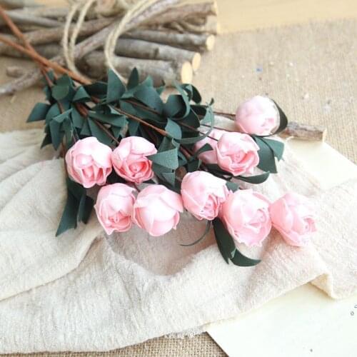 Artificial Flower PE Rose For Home Decoration Wedding Holding Flowers Party Decoration Photography Props Fake Flowers