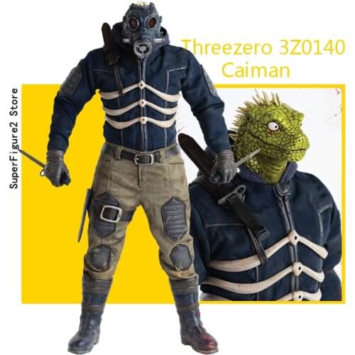 1/6 Threezero 3A 3Z0140 Caiman crocodile 12" Male Figure Collection w/Two Head Sculpt