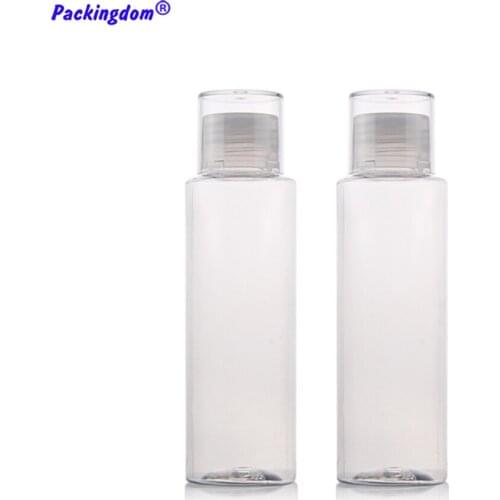 20pcs Double Caps Plastic Bottle Containers Clear with Inner Plug Empty Bottles Refillable Gel Cosmetic Packaging Tube 100ml