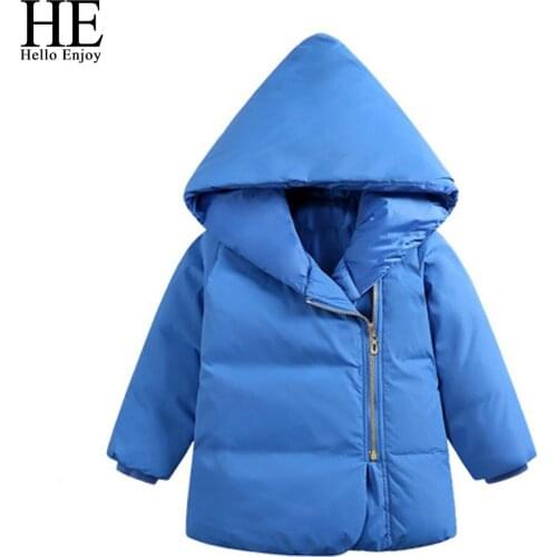 HE Hello Enjoy 2020 Boys Winter Jacket Kids Girl Warm Coat Boy Clothes Rugged Hooded Jacket Girls Jacket Children Clothing