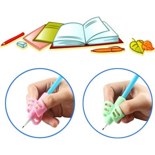 Creative Children Pencil Holder Tools Soft Glue Ergonomic Posture Correction Tools Writing Aid Grip