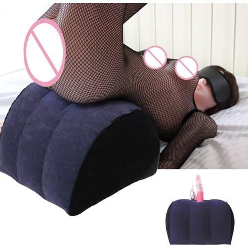 Inflatable Sex Aid Magic Triangle Pillow Position Cushion Flocking Adult Products Games Sex Furniture Sex Toys For Couples Women