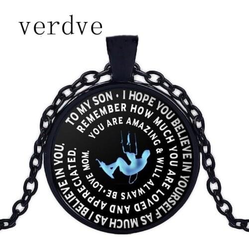 Newly arrived necklace Kitesurfing Necklace Chain Pendant To My Son Gift From Mom